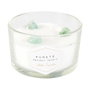 Home Deco Factory Bougie Parfumée avec Pierres et 3 Mèches