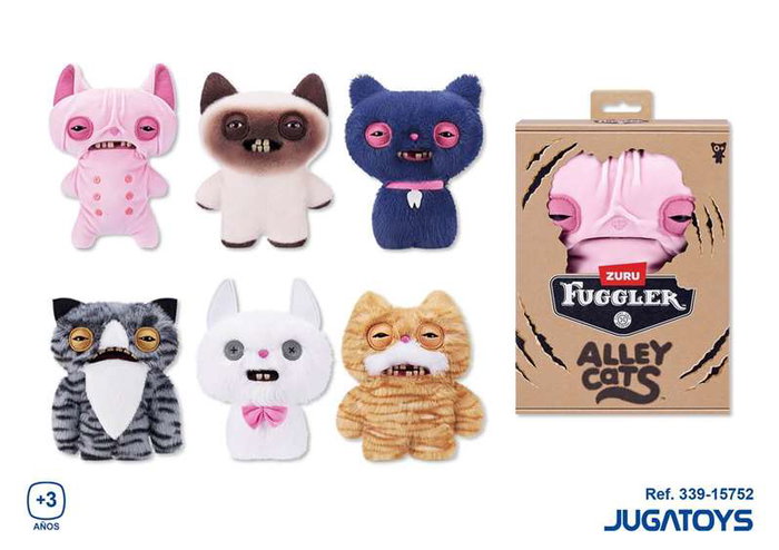 Zuru Fuggler Peluche chat monstre moche et drôle 23 cm - Modèles assortis