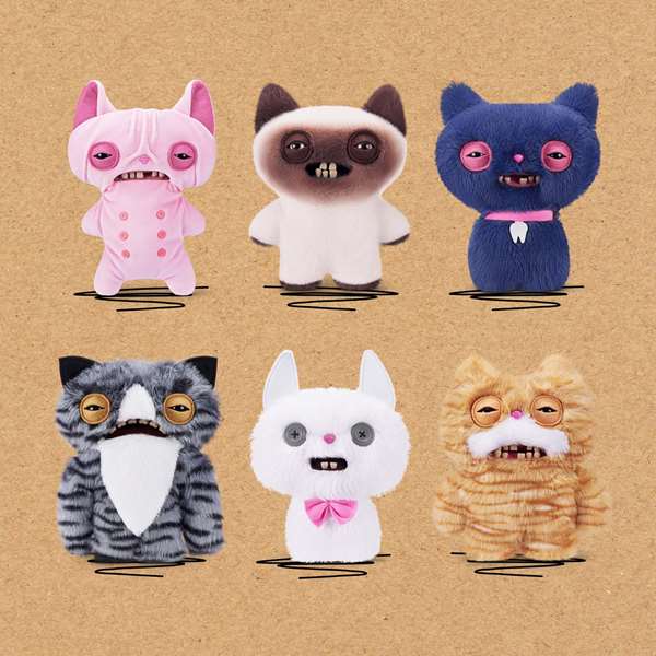 Zuru Fuggler Peluche chat monstre moche et drôle 23 cm - Modèles assortis