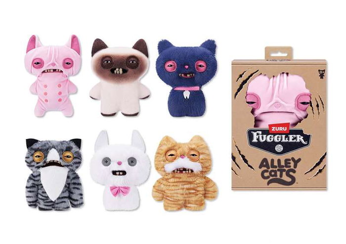 Zuru Fuggler Peluche chat monstre moche et drôle 23 cm - Modèles assortis