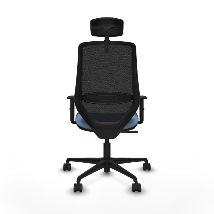 Chaise de Bureau Piqueras y Crespo D036N2W Bleu ciel