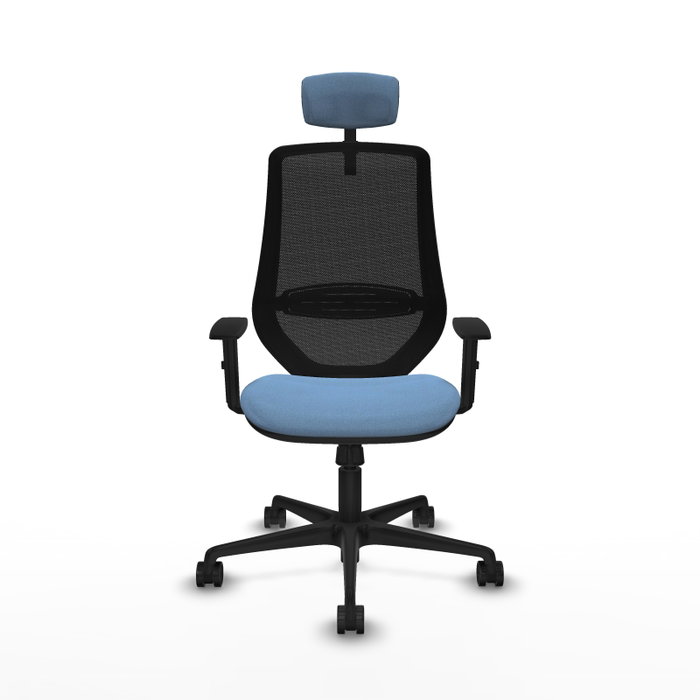Chaise de Bureau Piqueras y Crespo D036N2W Bleu ciel