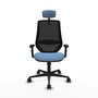 Chaise de Bureau Piqueras y Crespo D036N2W Bleu ciel