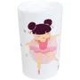 Fun House Lot vaisselle Danseuse Ballerine avec peluche musicale - Assiette creuse 16 cm, assiette plate 22 cm, verre 220 ml