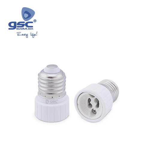 GSC Evolution Adaptateur E27 à GU10 Blanc GSC Evolution Adaptateur E27 à GU10 Blanc