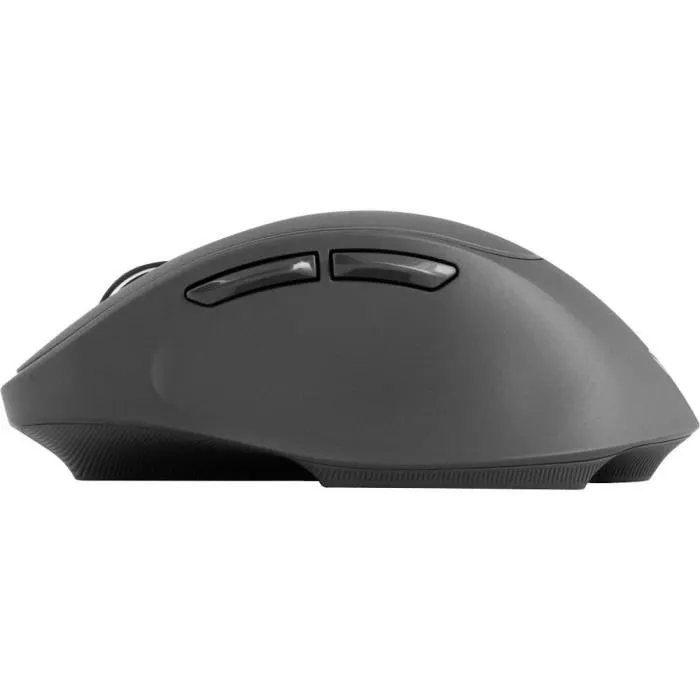 Yenkee Souris sans fil rechargeable SLIDER YMS 2080GY avec capteur optique, autonomie 30-35h, 6 boutons, recharge USB C, portée 10m