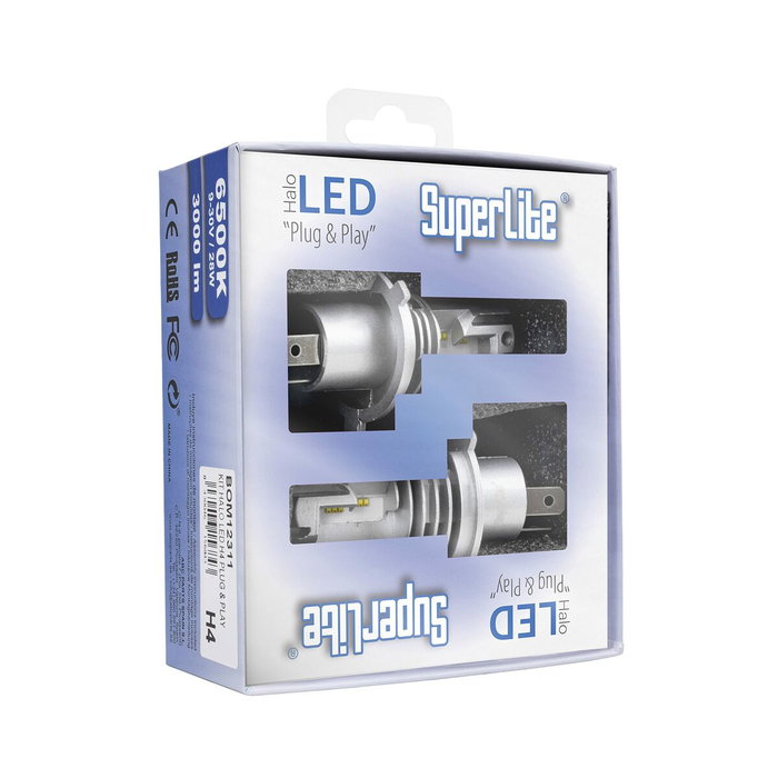 Superlite BOM12311 Kit Halo Led H4 Plug & Play 6500K 9-30V 28W 55000h