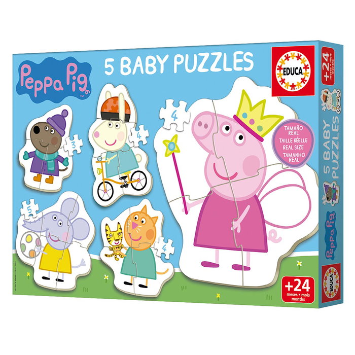 Educa Baby Puzzles Peppa Pig - Lot de 5 puzzles progressifs
