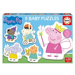 Educa Baby Puzzles Peppa Pig - Lot de 5 puzzles progressifs