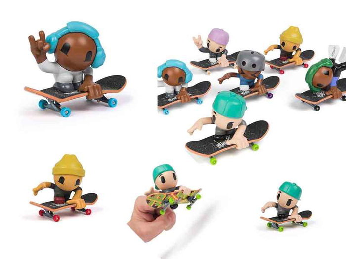 Spin Master Tech Deck Patinette miniature (Sk8 Crew) avec 1 figure - Modèles assortis