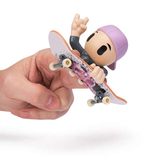 Spin Master Tech Deck Patinette miniature (Sk8 Crew) avec 1 figure - Modèles assortis