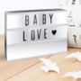 Home Deco Kids Boîte lumineuse avec messages personnalisables