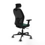Piqueras y Crespo Chaise de Bureau avec Appui-tête 2D036G2 Vert