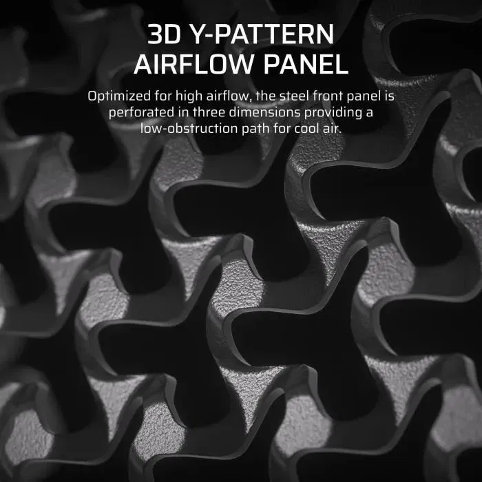 Corsair 4000D - Boîtier PC moyen tour noir - Compatible E-ATX - Système modulaire - Support 12 ventilateurs et radiateurs 360 mm pour flux d'air optimal