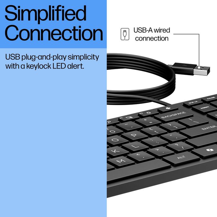 HP 320K USB Wired Keyboard - NORDIC - Noir HP 320K USB Wired Keyboard - NORDIC - Noir