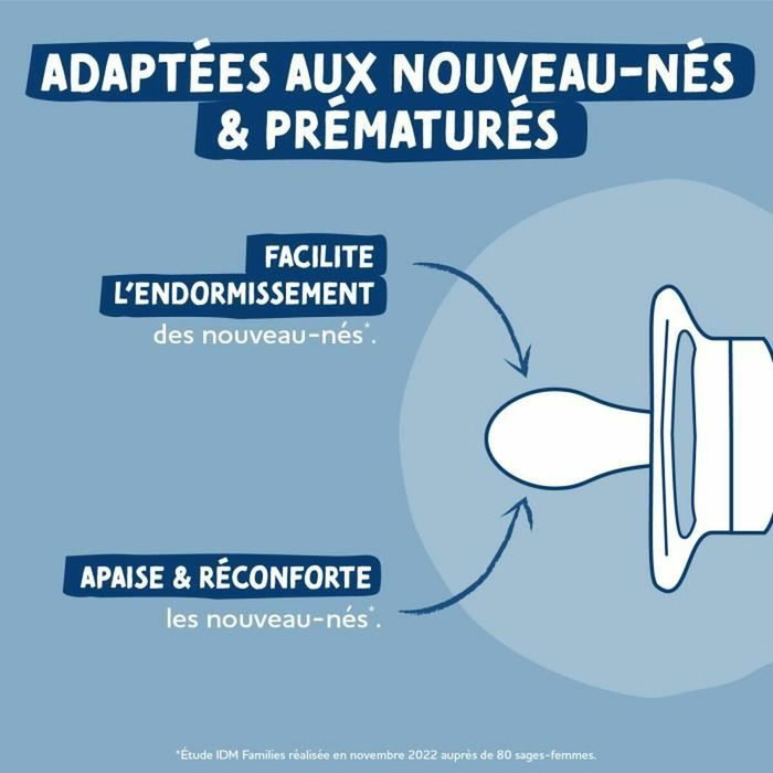 Dodie Duo sucettes anatomiques Crabe - 0/2 mois