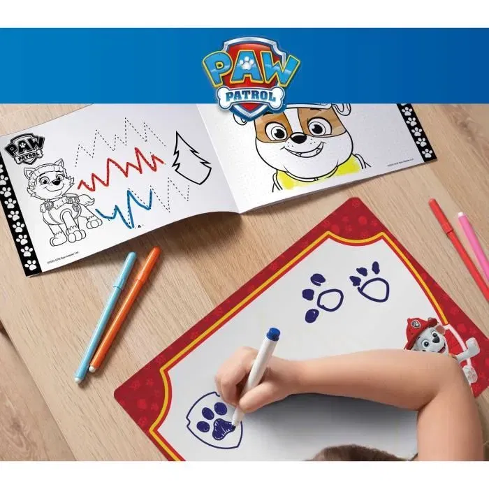 Lisciani Giochi - Kit de Dessin et Coloriage Pat'Patrouille (Paw Patrol) avec Feutres, Modèles et Accessoires - Loisir Créatif Enfant 8 Ans et Plus