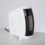Radiateur soufflant blanc 500W avec thermostat et ventilateur – Chauffage vertical/horizontal