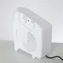 Chaufferette à résistance et ventilateur 500W Blanc - Thermostat réglable, 3 fonctions, sécurité surchauffe, design compact