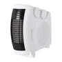 Chaufferette à résistance et ventilateur 500W Blanc - Thermostat réglable, 3 fonctions, sécurité surchauffe, design compact