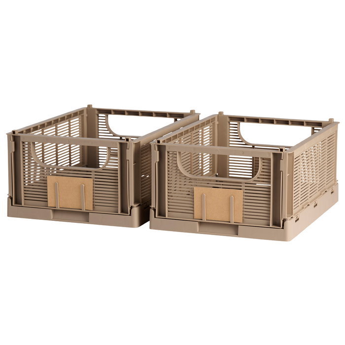 Day Lot de 2 boîtes de rangement pliables Gris
