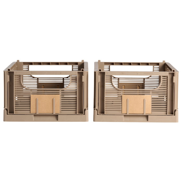 Day Lot de 2 boîtes de rangement pliables Gris