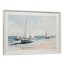 Home ESPRIT Toile Bleu Voiliers méditerranéen 100 x 2,5 x 70 cm (2 Unités)