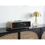 Thomson - Micro-chaîne Bluetooth - Radio FM/DAB+/CD/MP3/USB/Induction, 60W, Affichage LCD, Télécommande, Alimentation 230V, Bois/Noir