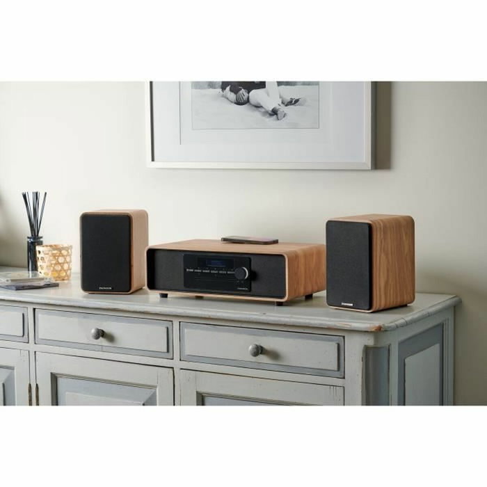 Thomson WOOD Micro-chaîne Bluetooth Bois/Noir