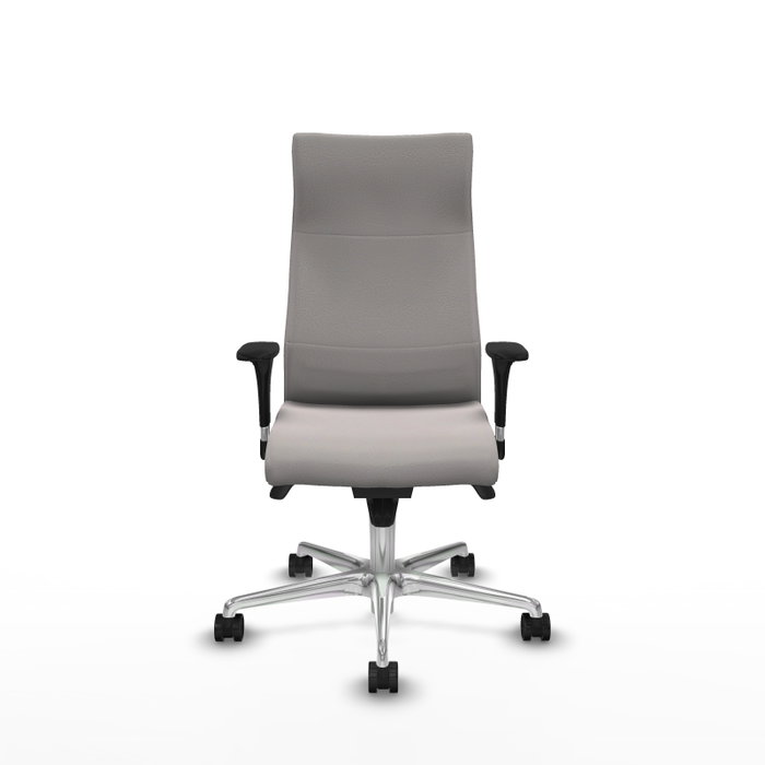 Piqueras Y Crespo Fauteuil Albacete Blanc avec Mécanisme Synchrone et Base Aluminium