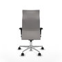Piqueras Y Crespo Fauteuil Albacete Blanc avec Mécanisme Synchrone et Base Aluminium