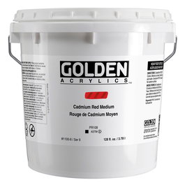 Golden Rojo Cadmio Medio Heavy Body Acrylique 3,78 L
