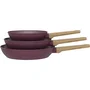 Arthur Martin Set de 3 poêles en aluminium 20-24-28 cm