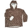 Home Deco Factory Sudadera Relieve Marrón SWEAT PLAID