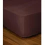 Lovely Home - LH71591 - Drap-housse 180x200 cm + 35 cm de hauteur - Marron chocolat - Coton 100%