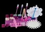 Science for you - Kit studio de manicure pour créer son vernis à ongles coloré et personnaliser ses ongles avec autocollants - 29 x 30 x 6 cm