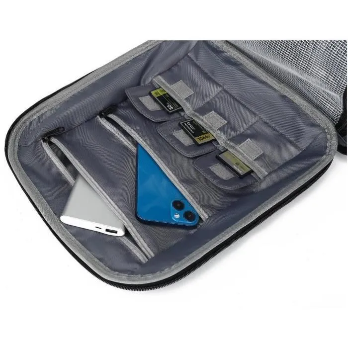 YENKEE YBB 1505 Sac à dos pour appareil photo ZOOMER - Imperméable pour ordinateur portable 15,6", 25L, Noir/Gris
