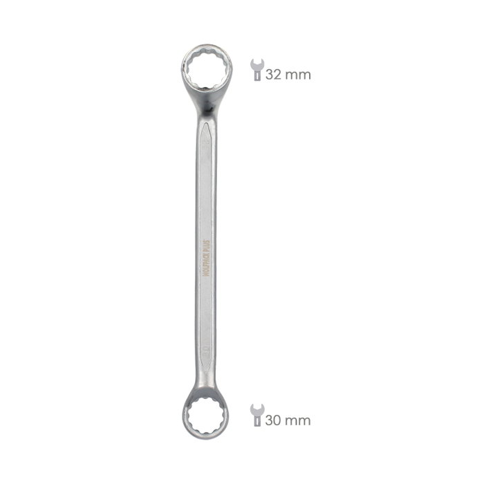 WOLFPACK LINEA PROFESIONAL Clé coudée 30x32 mm DIN 838