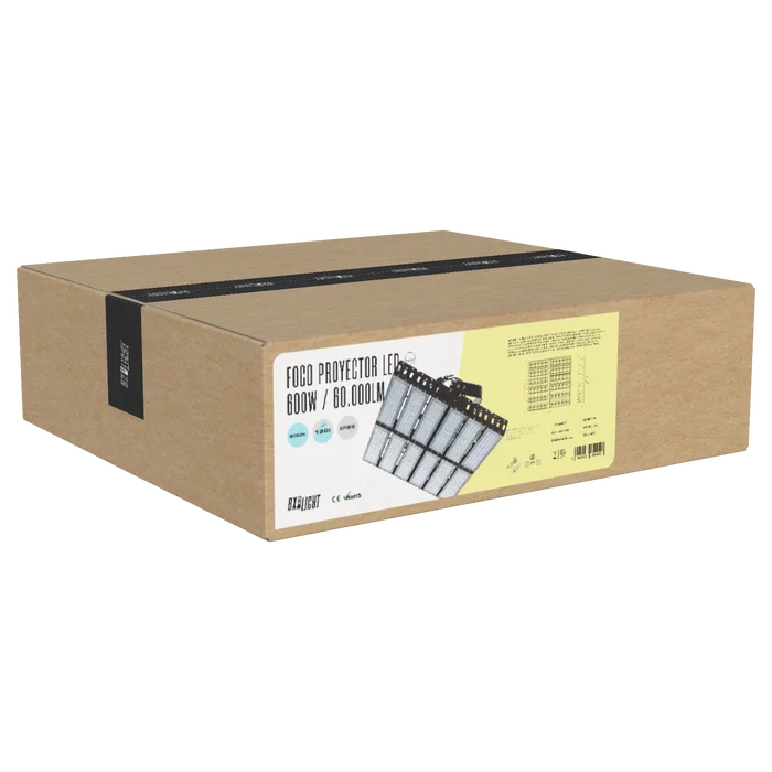 BX3 LIGHT Projecteur LED pour stade et grandes surfaces, 600 W, 60000 lm, 6000 K, indice de protection IP65, durée de vie 100000 heures