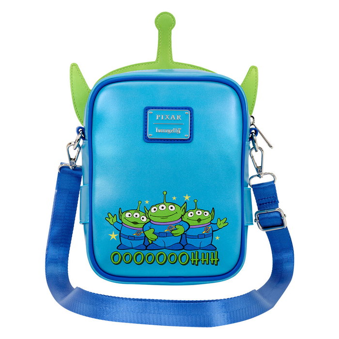 LOUNGEFLY Sac Bandoulière Aliens Woody 30th Anniversary Toy Story Disney Pixar - Cuir Synthétique 15.8x21x5.7cm avec Monedero Réversible