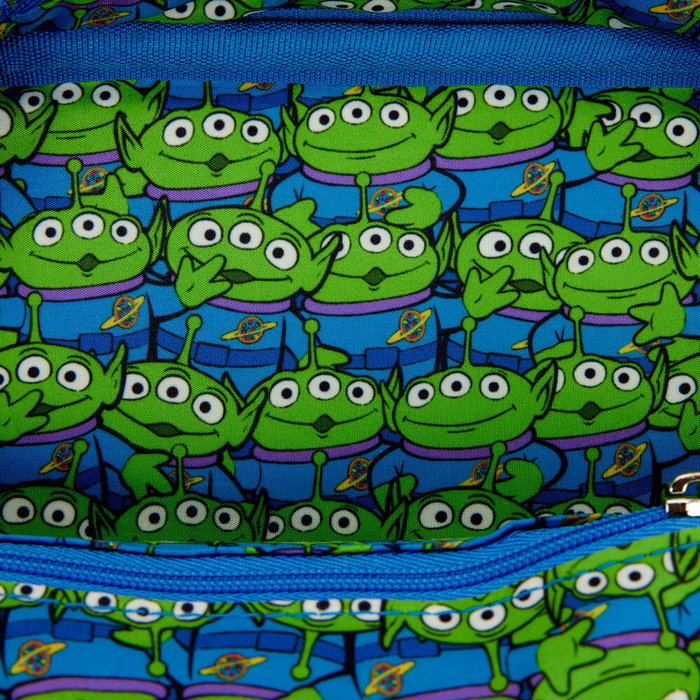 LOUNGEFLY Sac Bandoulière Aliens Woody 30th Anniversary Toy Story Disney Pixar - Cuir Synthétique 15.8x21x5.7cm avec Monedero Réversible