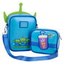 LOUNGEFLY Sac Bandoulière Aliens Woody 30th Anniversary Toy Story Disney Pixar - Cuir Synthétique 15.8x21x5.7cm avec Monedero Réversible