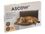 Mascow Cama Gato Colgante Radiador 46 x 3 x 30 cm Marron Tela et Metal (Set de 12)