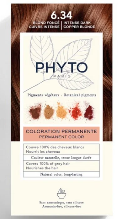 Phyto Phytocolor 6.34 Blond Cuivré Foncé Phyto Phytocolor 6.34 Blond Cuivré Foncé