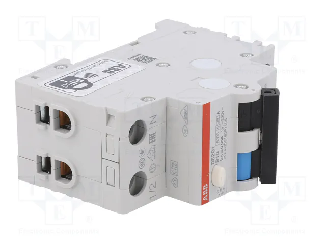 ABB DS201A-B10/0.03 Interrupteur différentiel RCBO 10A 30mA 230V AC ABB DS201A-B10/0.03 Interrupteur différentiel RCBO 10A 30mA 230V AC