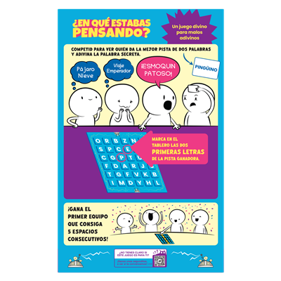Asmodee Jeu de société ¿En qué estabas pensando? - Jeu de lettres et d'association d'idées pour soirées en famille ou entre amis - À partir de 12 ans Asmodee Jeu de société ¿En qué estabas pensando? - Jeu de lettres et d'association d'idées pour soirées en famille ou entre amis - À partir de 12 ans