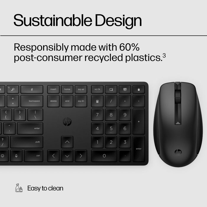 HP Ensemble clavier et souris sans fil HP 650 Noir