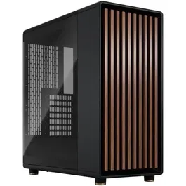 Fractal Design North Charcoal Black TG Dark Tint - Boîtier PC ATX avec ventilation et USB-C