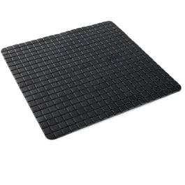 Today - Tapis anti-dérapant pour baignoire ou douche 50x50 cm, carré, noir, PVC, sécurité, collection Utility