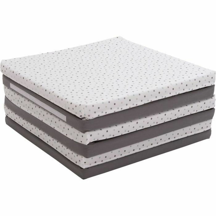 Candide Tapis d'éveil XL Évolutif 5-en-1 - Gris / Étoiles